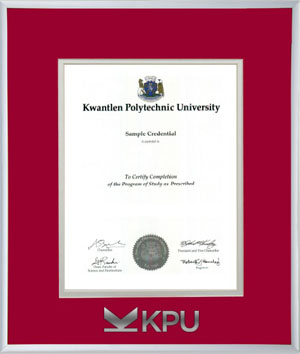 KPU silver metal diploma frame with silver foil embossing