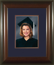 Glossy Mahogany Finish Hardwood Small Portrait (8x10) Frame