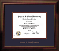 Mahogany Diploma Frame With Foil Embossing-For a 6x8 Diploma
