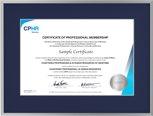 CPHR-MB Satin Silver Metal frame with single newport blue mat board