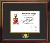 13.5x16 Ramon Frame With Minted Medallion- -For A Horizontal Certificate