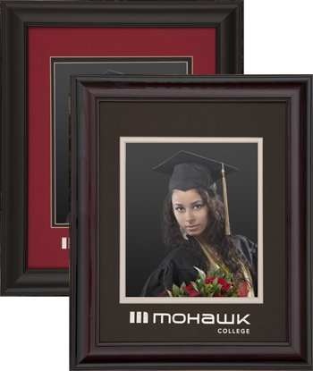 Large hardwood photo frame for an 8x10 photo