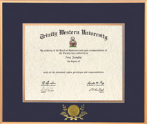 Satin Gold Metal Diploma Frame
